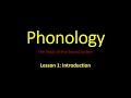 Phonology and Phonetics Concepts