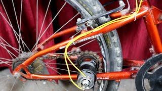 How To Make Electric Cycle At Home | Make Normal Cycle To Electric Cycly | Experiments By Chetan