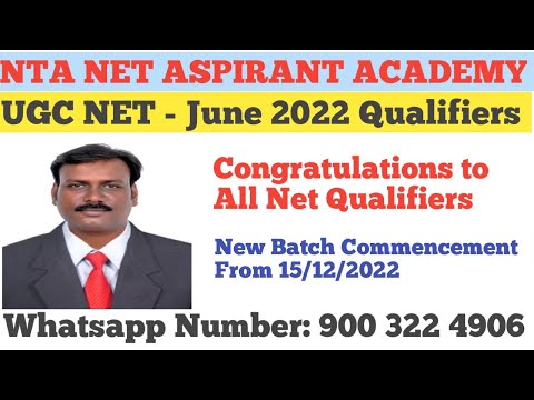 NTA Net Aspirant Academy YouTube video thumbnail