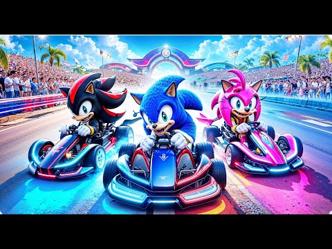 SHIN SONIC VS AMY Are In A Motor Race | Sonic The Hedgehog 3 Animation