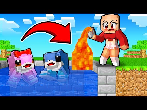 Construí la mejor piscina para mi bebé 🤯 en Minecraft