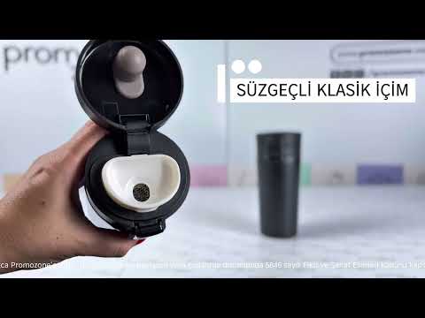 420 ml Kilit Kapaklı Paslanmaz Çelik Termos Promozone