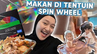MAKAN DITENTUIN SPIN WHEEL!!! BELI SEBLAK 200RB ??!