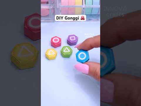 DIY Gonggi paper Squid Game tutorial viral 🐙 #diy #squidgame #squidgame2 #craft #innovacrafts