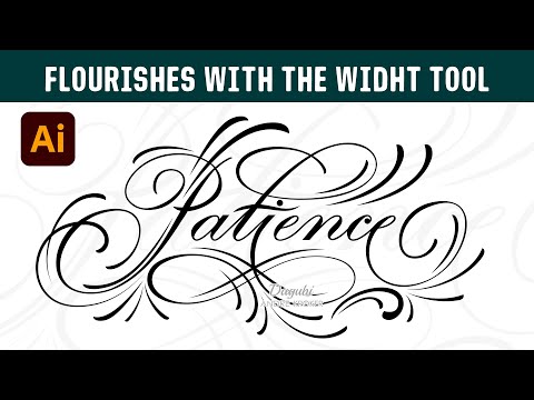 How to make Flourishes in Letters - Adobe Illustrator Tutorial