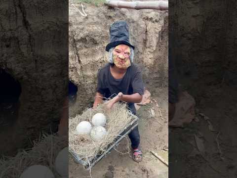 El zombi robó los huevos del agujero del túnel