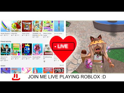 PLAYING ROBLOX LIVE!!😱