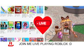 PLAYING ROBLOX LIVE!!😱