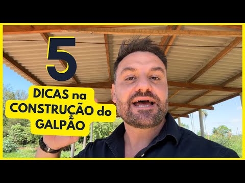 5 DICAS na CONSTRUÇÃO do GALPÃO para CRIAÇÃO de GALINHAS CAIPIRAS POEDEIRAS