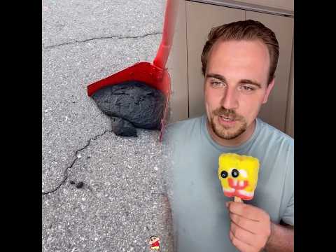 When your sibling is getting too much attention. #kids #Siblings #childhood #spongebobpopsicle