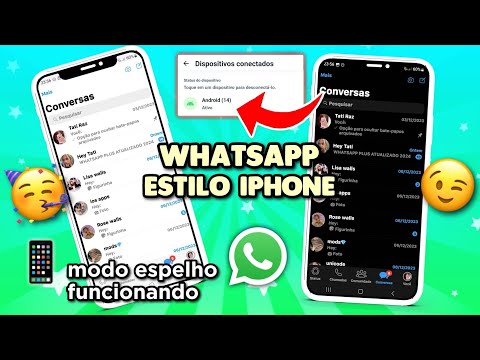 SAIU! WHATSAPP IGUAL IPHONE iOS 18 NO ANDROID 2025 🥳 Modo espelho Funcionando 😄 Nova Atualização