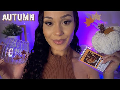 ASMR Cosy Autumn Haul 🍂🧡 Show And Tell Tapping and Clicky Whispers For Tingles