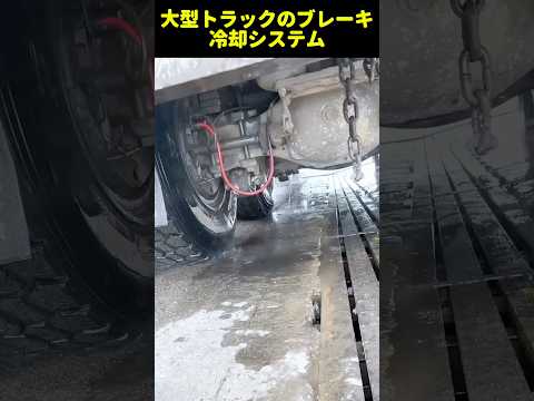 大型トラックのブレーキ冷却システム