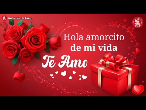 ❤️🌹 Has llenado mi mundo de amor  ¡TE AMO! 💝 Este bonito mensaje de amor es para ti ❤️🌹