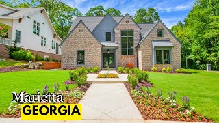 Inside a NEW 5 Bedroom, 4.5 Bath Custom Home in Historic Marietta GA | Just Northwest of Atlanta