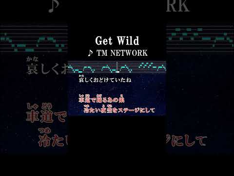 冷たい夜空をステージにして哀しくおどけていたね #カラオケ #歌詞 #onvocal #本人ボーカル #getwild #tmnetwork #アニメ #cityhunter #ed #1987