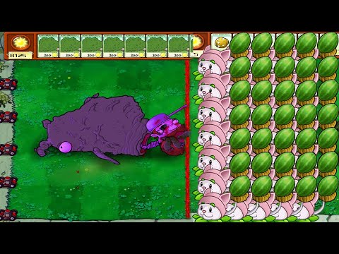 Cattail Melon vs Horror Zombies vs Giga Gargantuar vs Dr Zomboss Plants vs Zombies Battlez