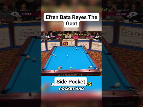 SIDE POCKET "THE GOAT" CHAMP ๐ EFREN BATA REYES ๐ฑ