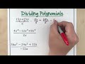 Dividing Polynomials and Monomials