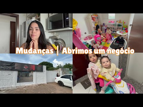 ABRIMOS UM NEGÓCIO | MEU DIA SOZINHA COM AS MENINAS | REUNIÃO PARA O INICIO DA OBRA 🚧😍🏠