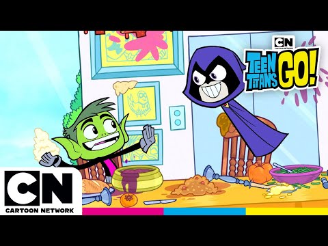 Thanksgiving Mayhem! | Teen Titans Go! | @cartoonnetworkuk