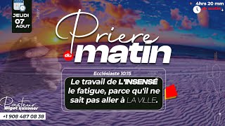 JEUDI 07 AOUT 2025 - PRIERE DU MATIN - LA PRIERE  ET LE FOYER - FRERE BIGOT LUXONER