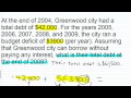 Greenwood City Budget and Altitude Problems