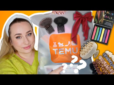 HAUL TEMU 🛍️ *testuję viralowe* RZECZY DO WŁOSÓW!