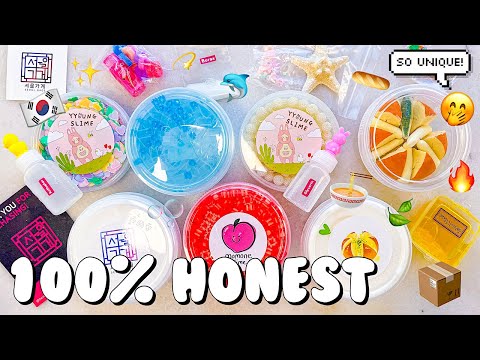 $100 Popular Korean Slime Shops Review 🇰🇷 Seoul Gage Slime Boutique Unboxing