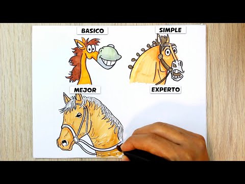 Drawing and Coloring HORSE- 2024 -Transformations ⭐How to Draw HORSE