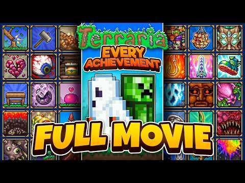 Two Idiots Get Every Terraria Achievement | Full Movie
