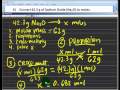 Converting Grams to Moles of Sodium Oxide