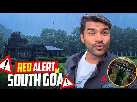 खतरनाक बारिश में KLX 230 लेके देखने गए 11th Century का मंदिर | South Goa series | Vlog No. 282