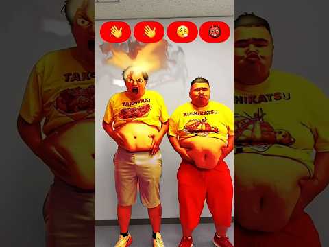 【BIGコラボ】120kgの双子の力士炎上ダンス #dance #shorts #シャルロット#ンダホ