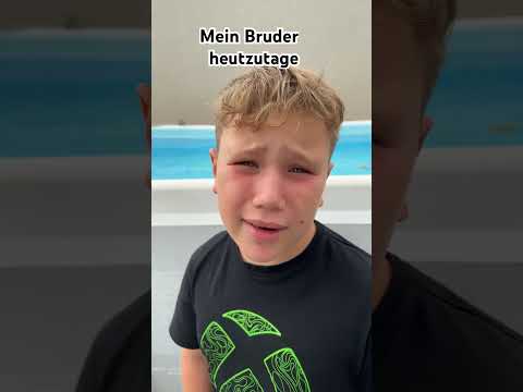 Mein Bruder vor kurzem und heutzutage #shorts