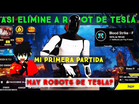 Asi Elimine A Robot De Tesla Mi Primer Partida BloodStrike - Alex llenaro