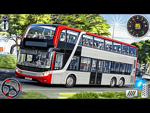 City Coach Bus Simulator 3D - Uphill Passenger Bus Driving Game | Android Gameplay