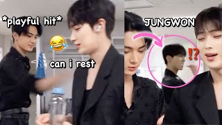 Sunoo and Jay fighting for real while Jungwon is...✨unbothered✨