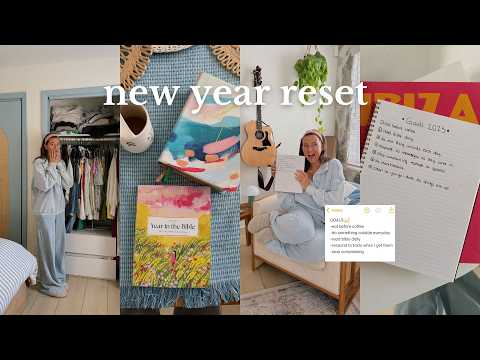 new year reset for 2025: goals, closet clean out, and deep clean