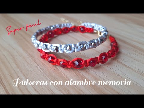 Pulseras de alambre memoria ⭐️ Super fácil #diy #handmade #jewerly