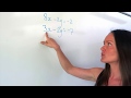 Elimination Method in Simultaneous Equations