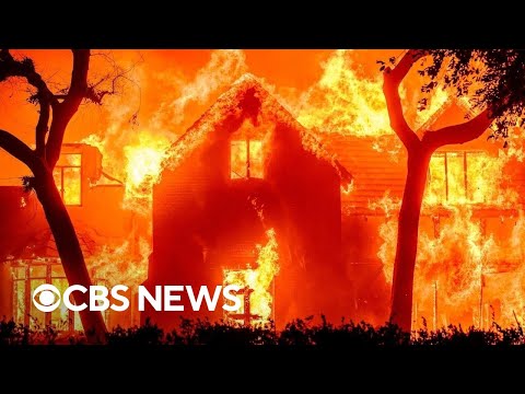 YouTube video thumbnail: Los Angeles Marks one Year Since Devastating Fires