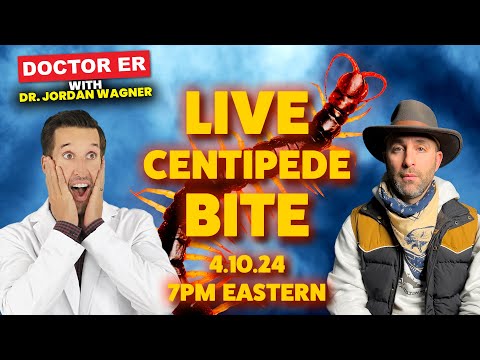 LIVE: World's Largest Centipede Bite
