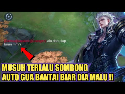 NGAKAK!!! BARU MULAI UDAH SOMBONG?? UJUNG UJUNGNYA JUGA DIBANTAI SAMA ALU!! - MOBILE LEGENDS
