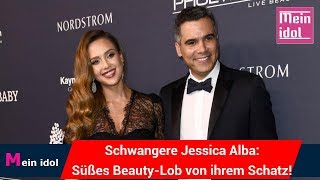 Schwangere Jessica Alba: Süßes Beauty-Lob von ihrem Schatz!