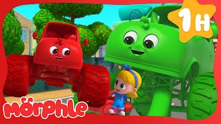 Monster Truck Madness |  Morphle 1 Hour | Moonbug Kids - Fun Stories and Colors