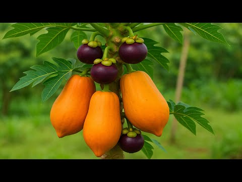 Rare Grafting Technique - Papaya & Mangosteen Combo!
