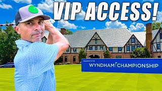 What it's Really Like Inside a PGA Tour Event! VIP Access - Wyndham Championship