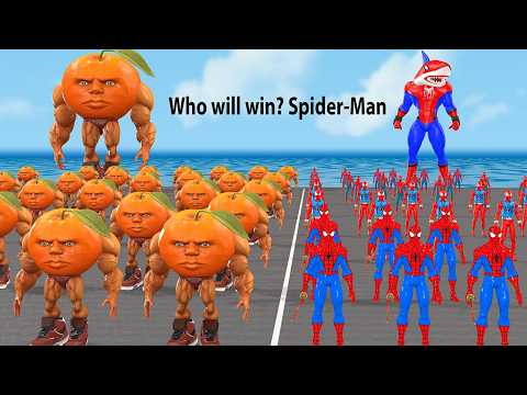 Siêu nhân nhện🔴Game Playing Spider-Man attack Brainrot Rescues Udin Din Din Dun vs Superman vs Hulk