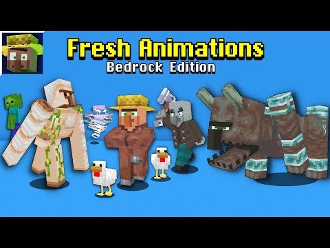 Animasi Mobs FRESH ANIMATIONS Sekarang Ada Di Bedrock Edition Mirip Banget!